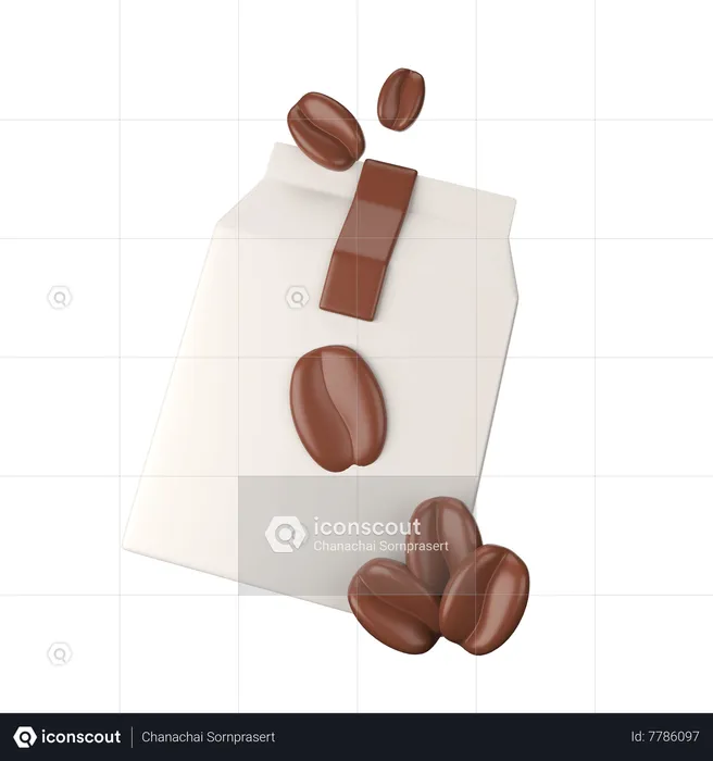 Coffee Bean  3D Icon