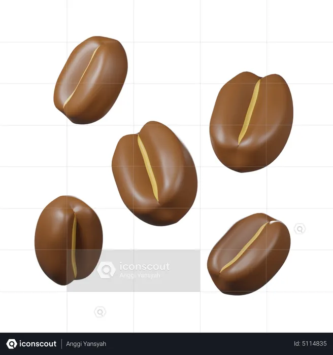 Coffee Beans  3D Icon