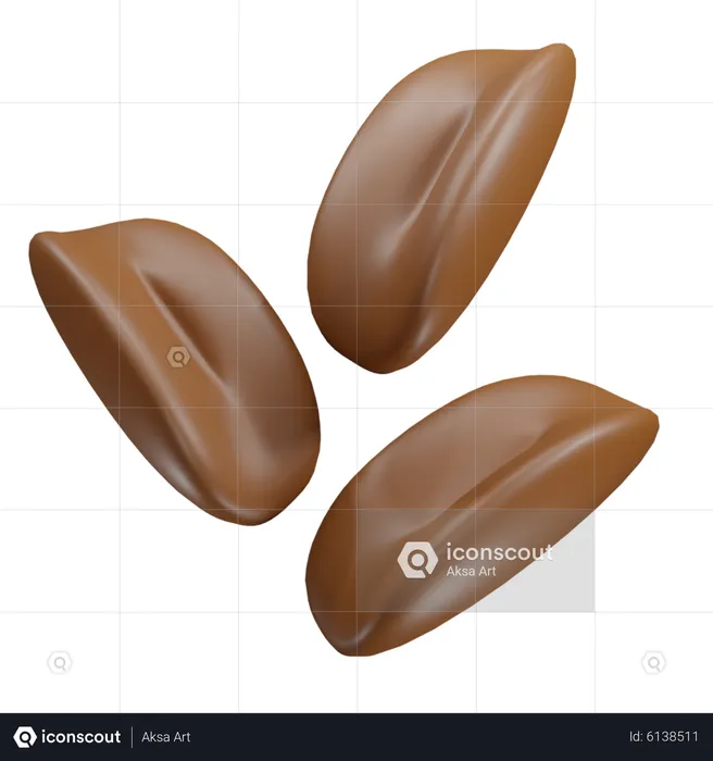 Coffee Beans  3D Icon