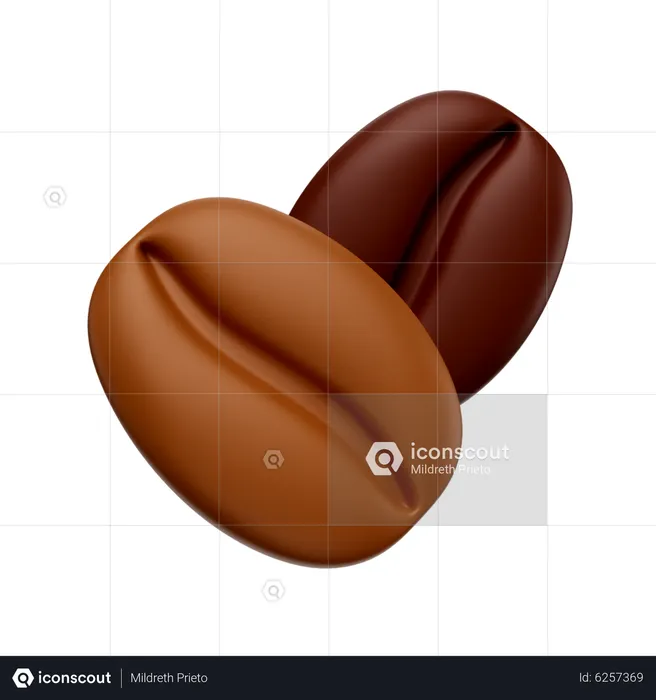 Coffee Beans  3D Icon