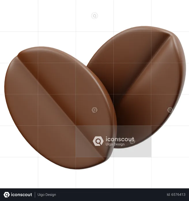 Coffee Beans  3D Icon