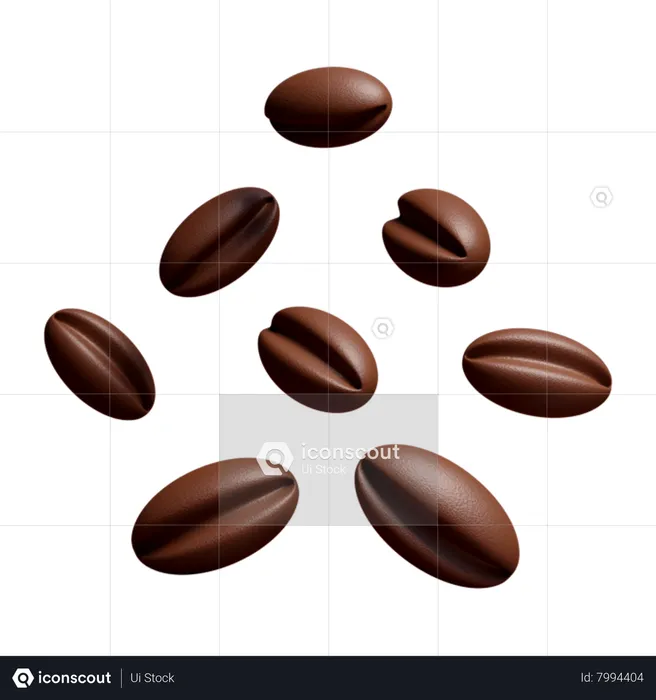 Coffee Beans  3D Icon