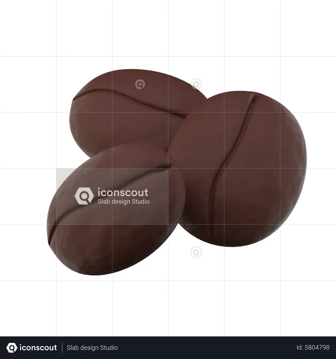 Coffee Beans  3D Icon