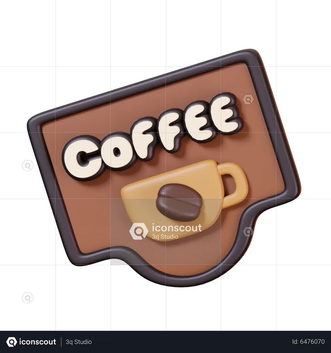 Coffee Board  3D Icon