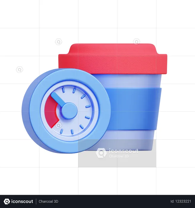 Coffee Break Timer  3D Icon