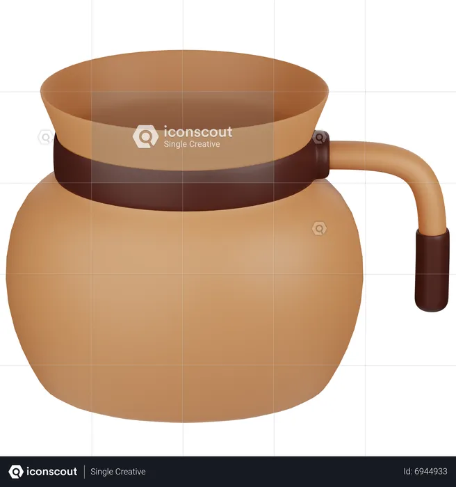 Coffee Brew Glass  3D Icon