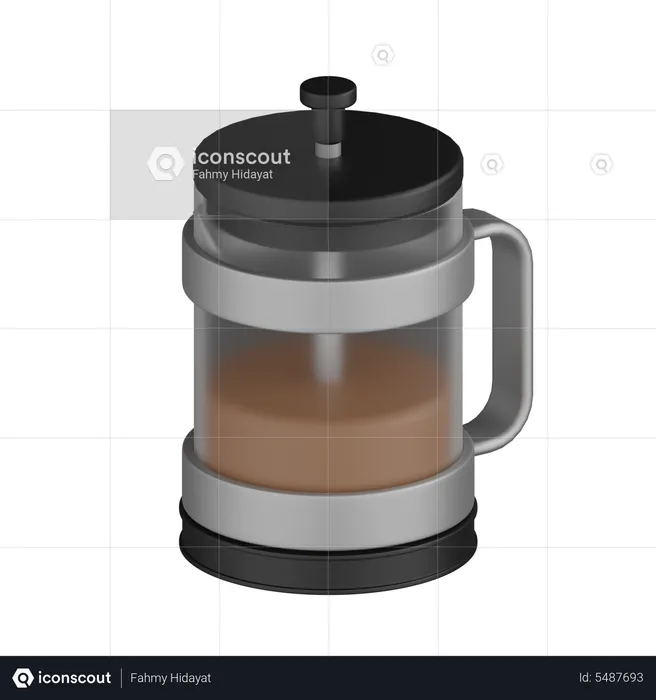 Coffee Brew Pot  3D Icon