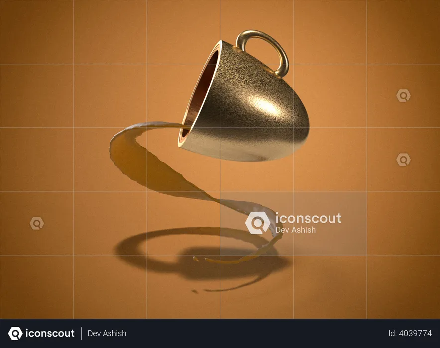 Coffee Cup  3D Illustration