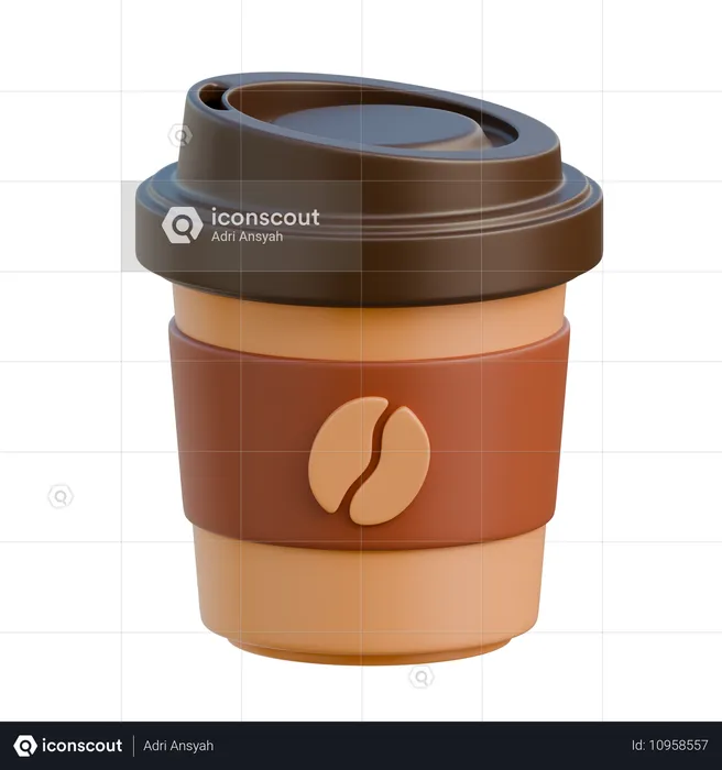 Coffee Cup  3D Illustration