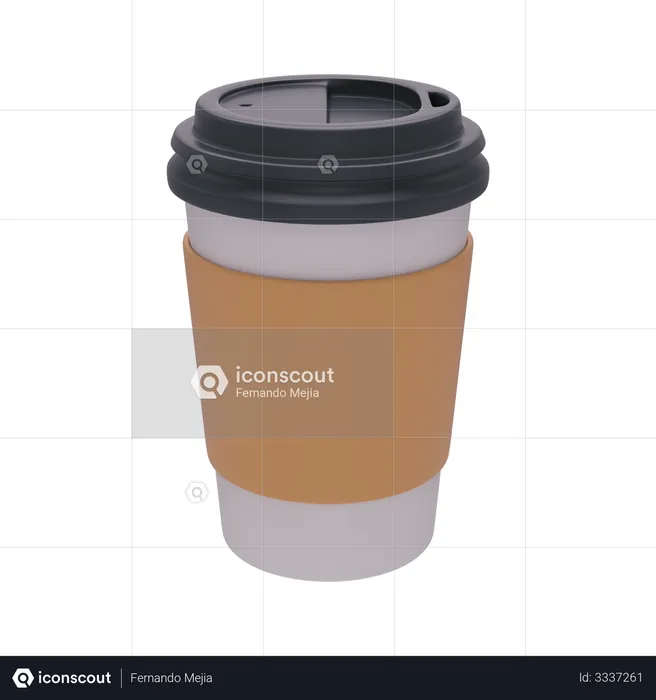 Coffee Cup  3D Illustration