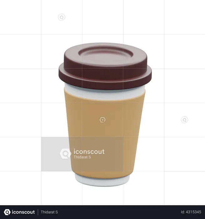 Coffee cup  3D Illustration
