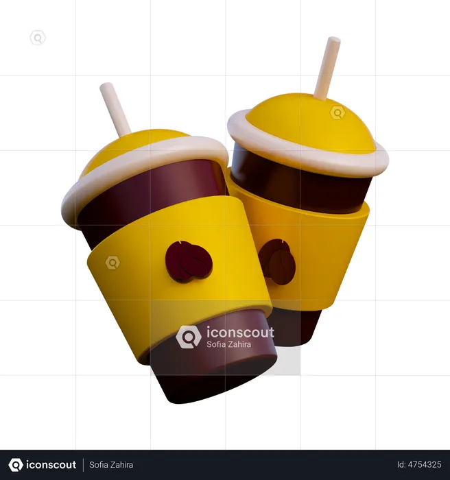 Coffee Cup  3D Illustration