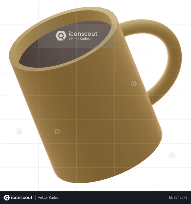 Coffee Cup glass  3D Icon