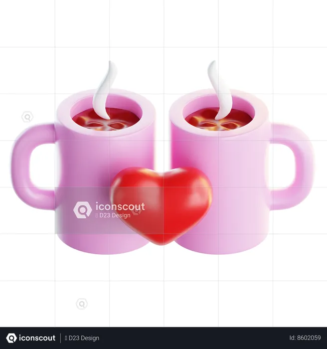 Coffee Date  3D Icon