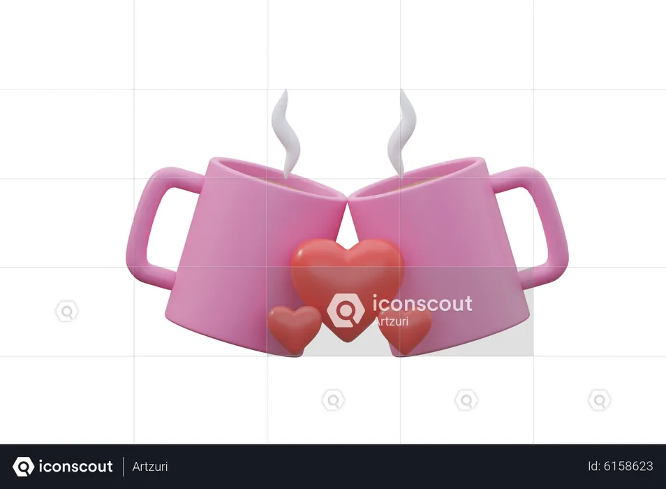 Coffee Date  3D Icon