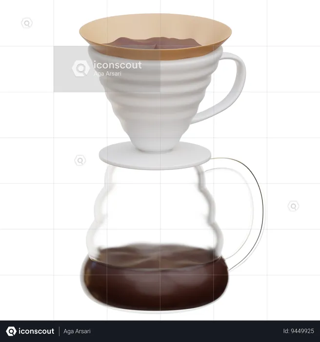 Coffee Dripper  3D Icon