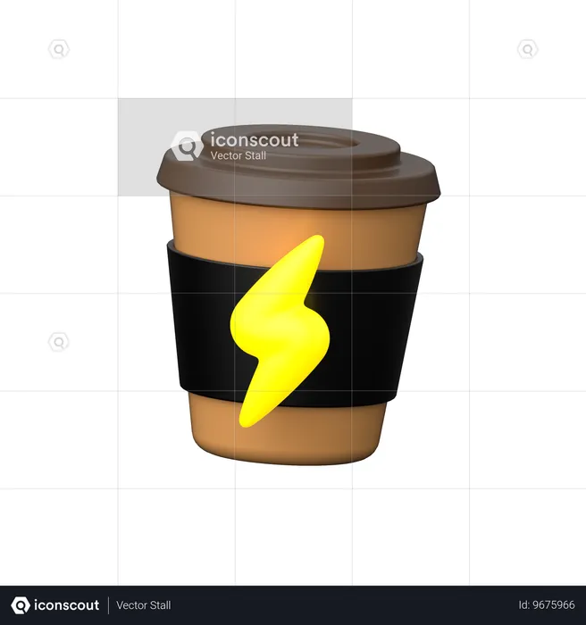 Coffee Energy  3D Icon