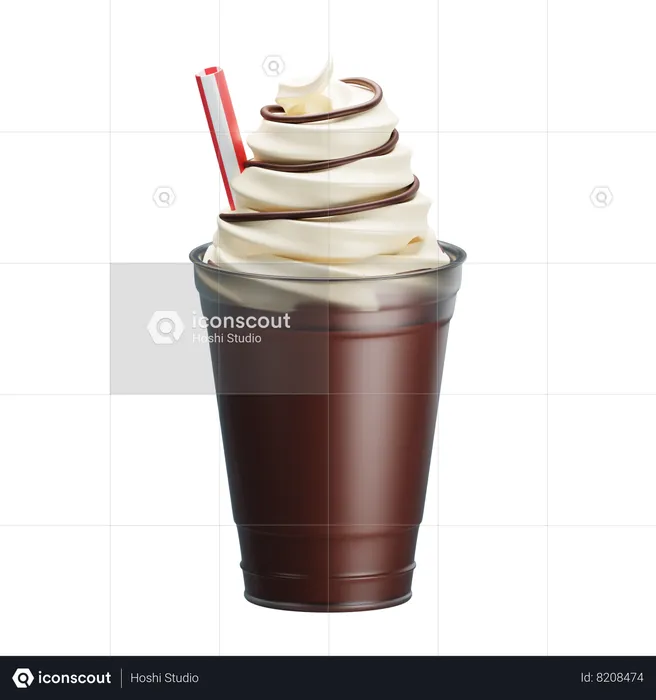 Coffee Frappe  3D Icon