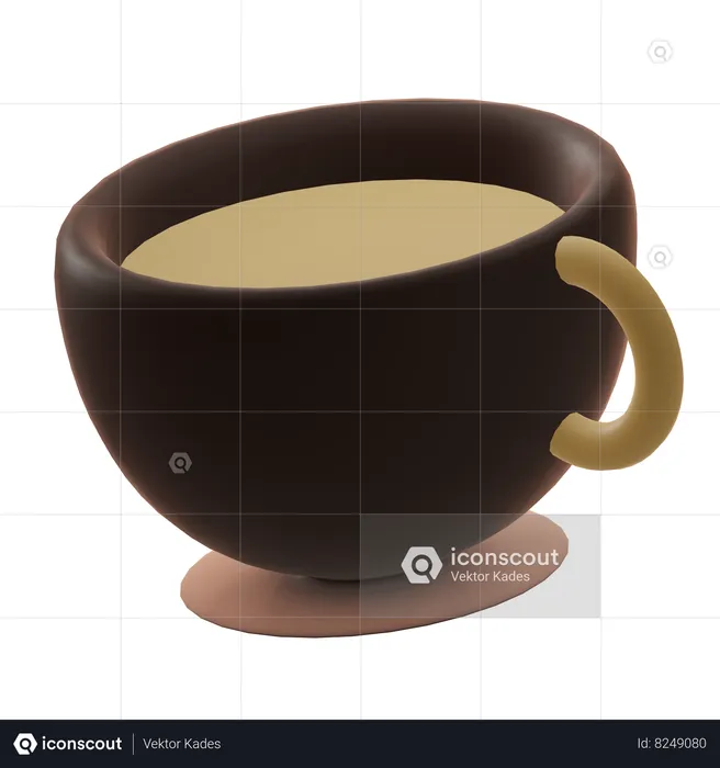 Coffee glass  3D Icon