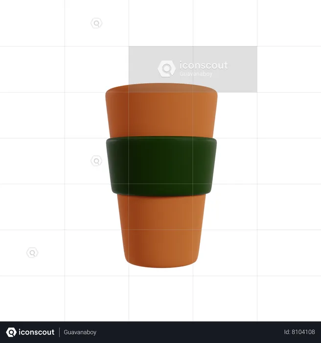 Coffee Glass  3D Icon