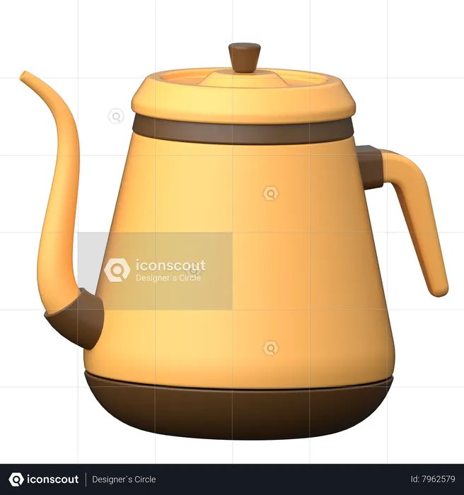 Coffee Kettle  3D Icon