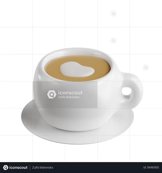 Coffee Latte  3D Icon