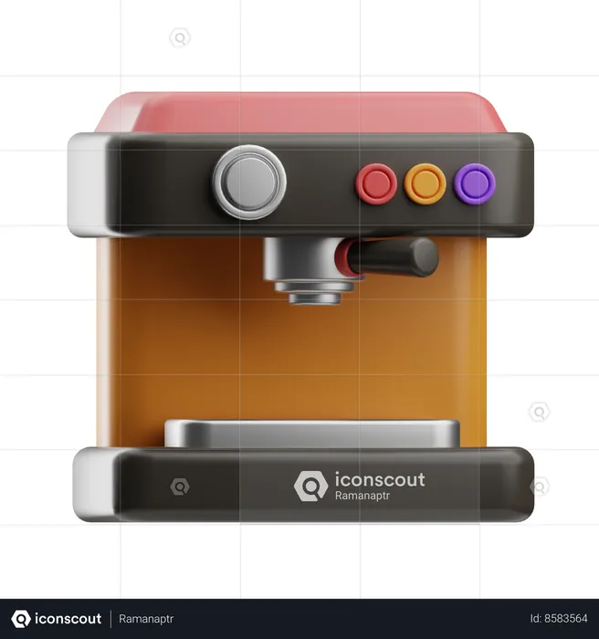 Coffee Machine  3D Icon