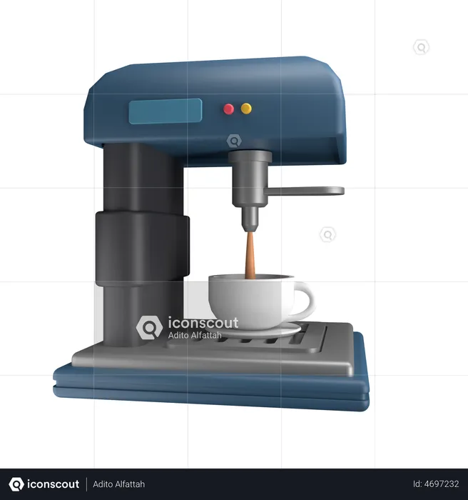 Coffee Machine  3D Illustration