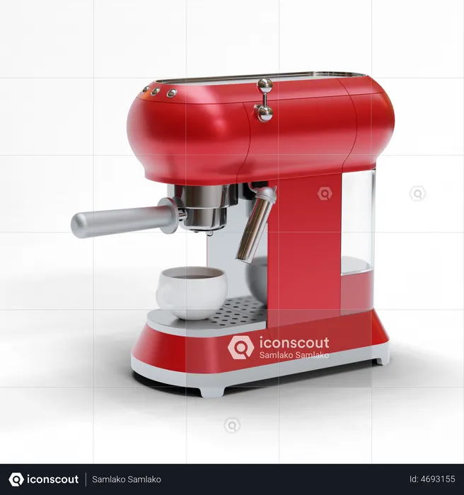 Coffee Machine  3D Illustration