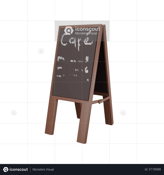 Coffee Menu  3D Illustration