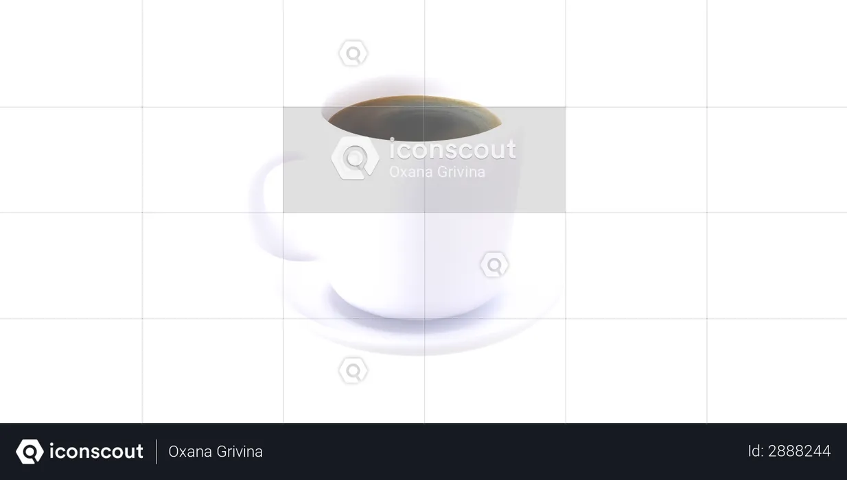 Coffee mug  3D Illustration