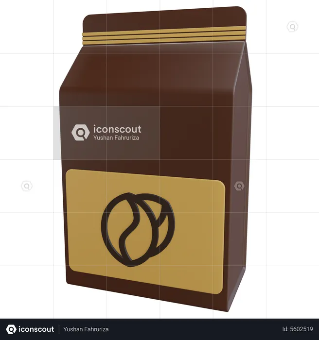 Coffee Package  3D Icon