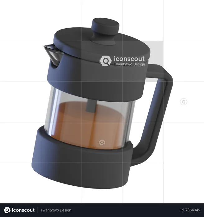 Coffee Plunger  3D Icon