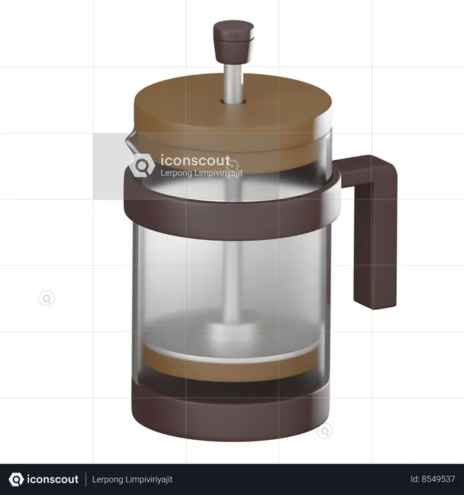 Coffee Plunger  3D Icon