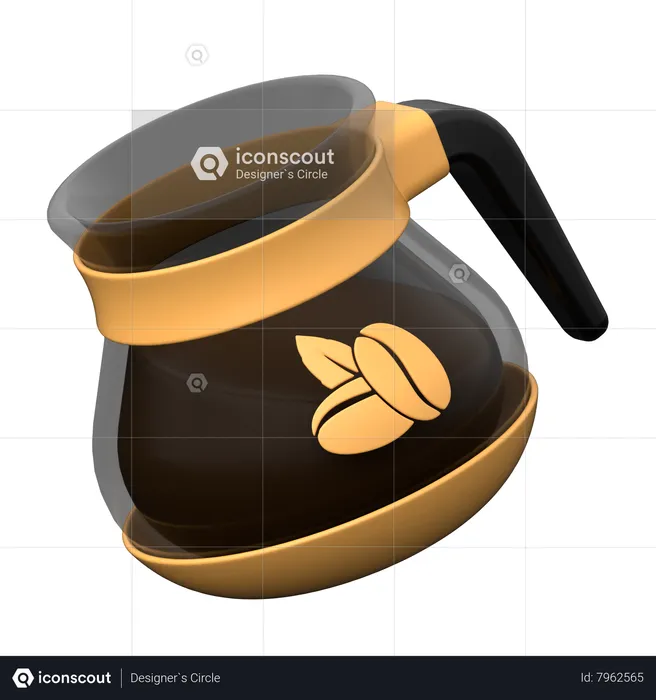 Coffee Pot  3D Icon