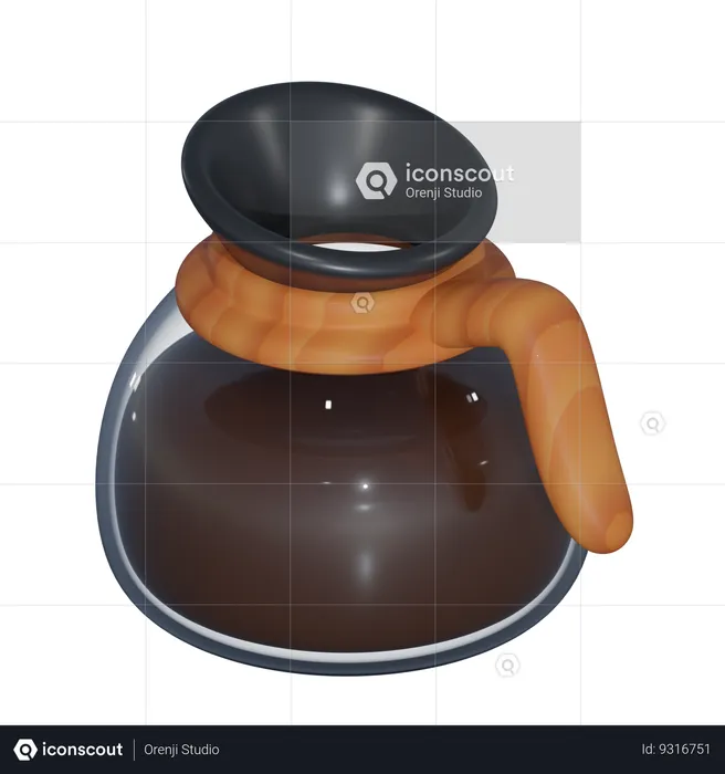 Coffee Pot  3D Icon