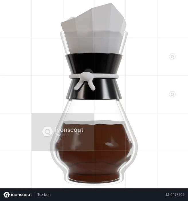 Coffee Pour Over  3D Icon