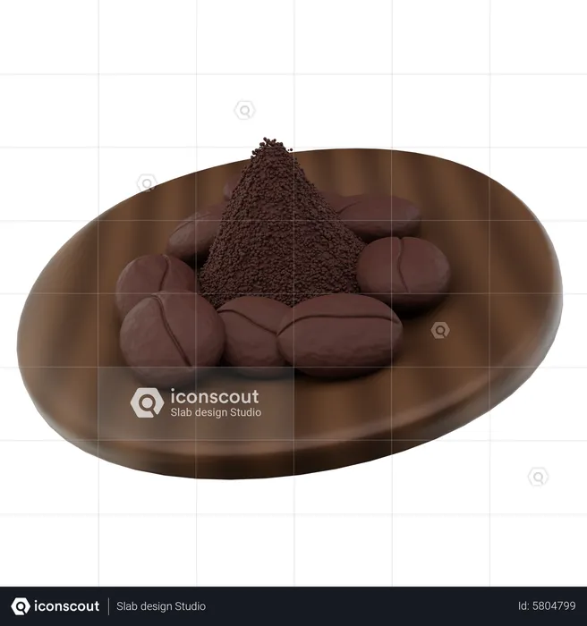 Coffee Powder  3D Icon