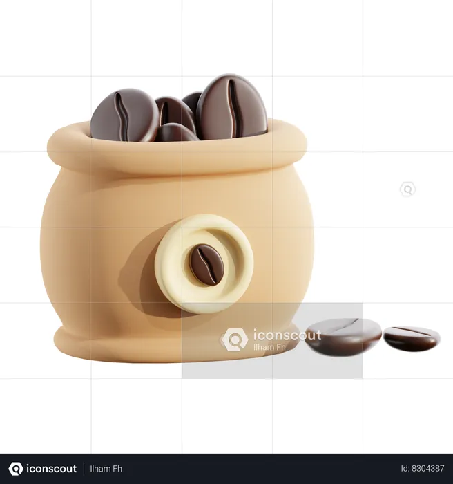 Coffee sack  3D Icon