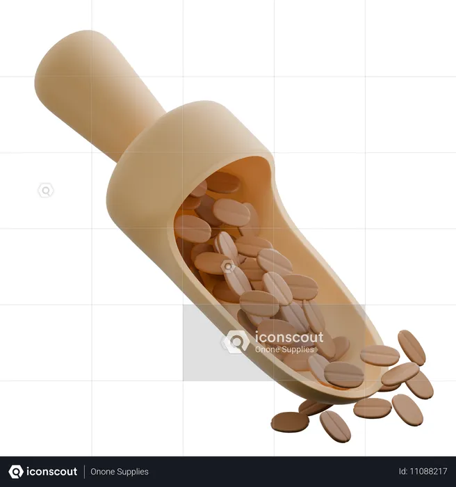 Coffee Scoop  3D Icon