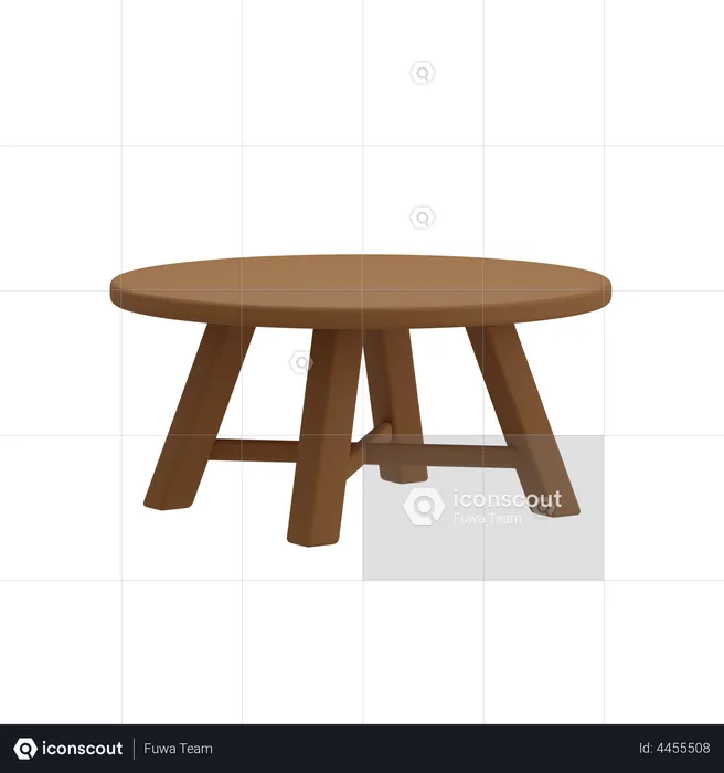 Coffee Table  3D Illustration