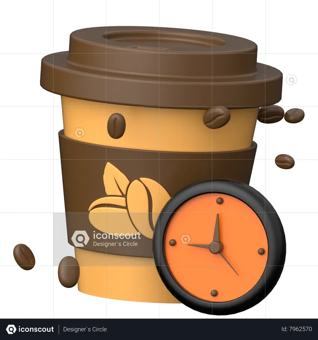 Coffee Time  3D Icon