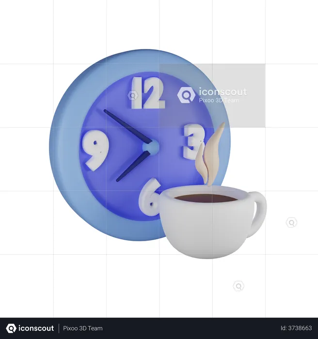 Coffee Time  3D Illustration