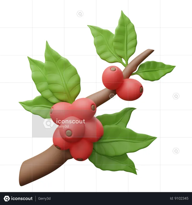 Coffee Tree  3D Icon