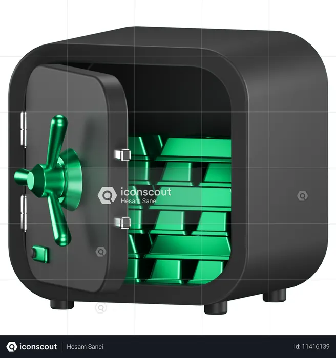 Coffre-fort  3D Icon