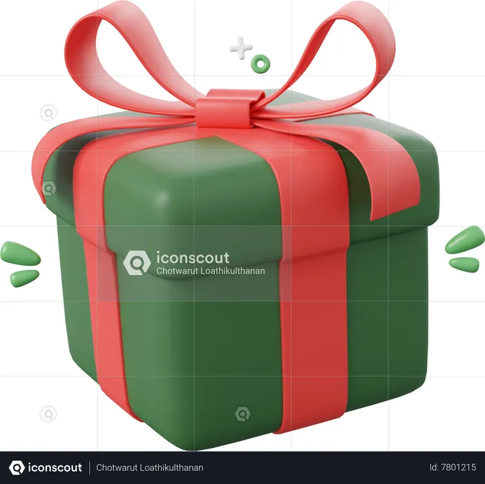 Coffret Cadeau de Noël  3D Icon