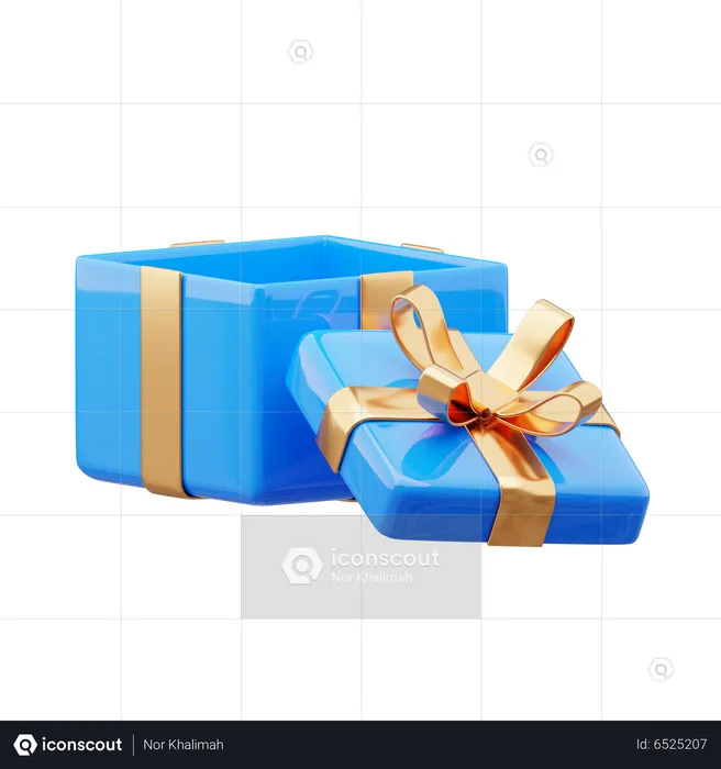 Boîte cadeau ouverte  3D Icon