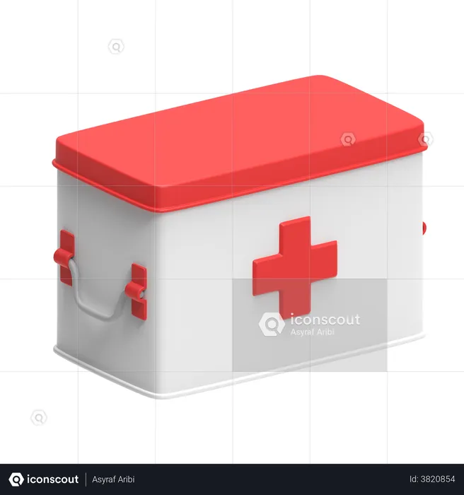 Boîte médicale  3D Illustration