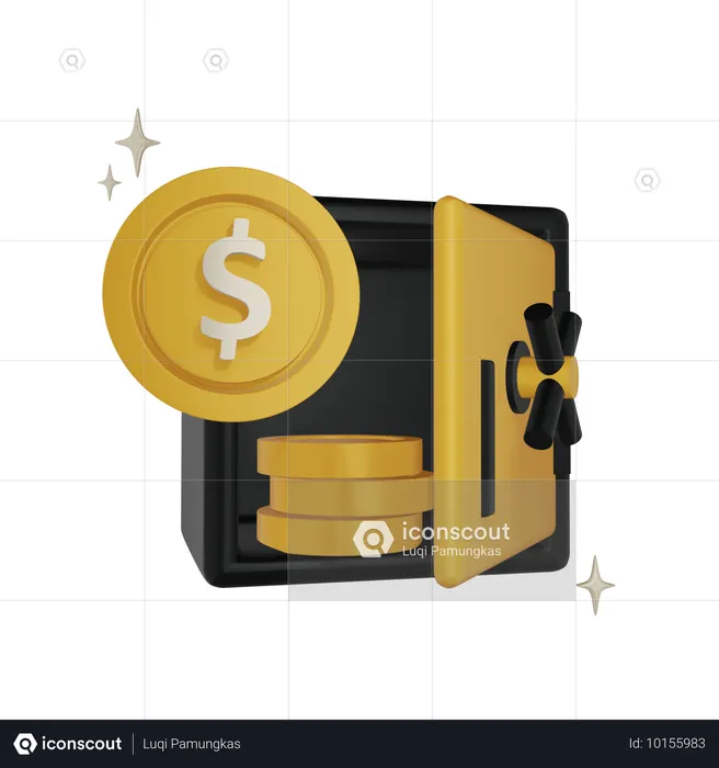 Cofre  3D Icon