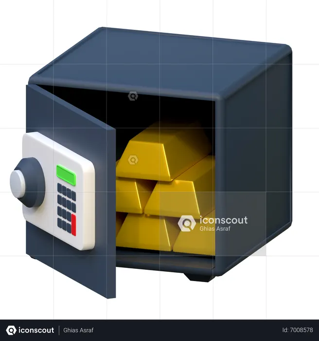 Cofre  3D Icon